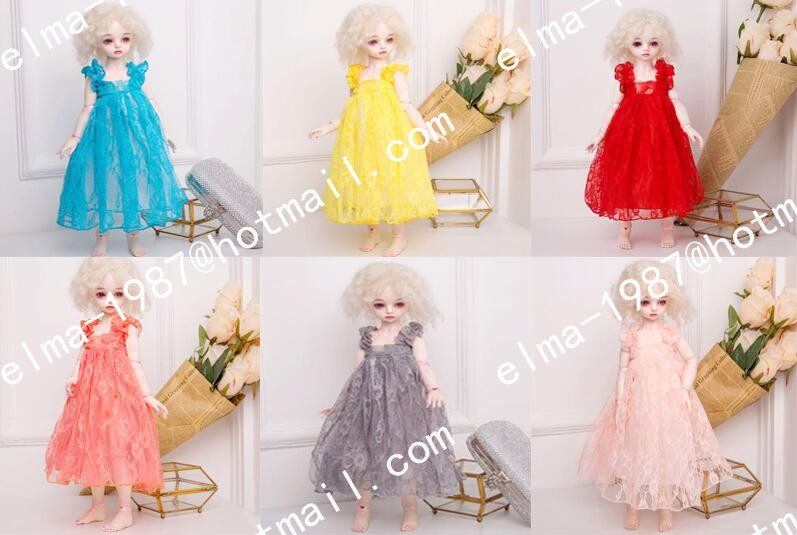 Lace dress for 1/4 size fat BJD many colors for choosing